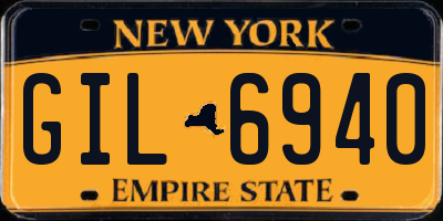 NY license plate GIL6940