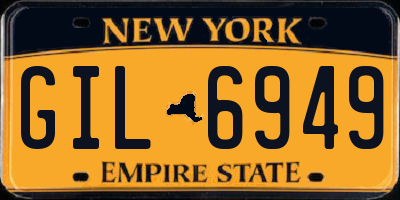 NY license plate GIL6949