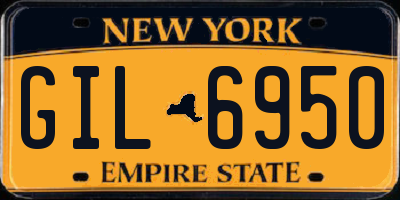 NY license plate GIL6950