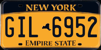 NY license plate GIL6952