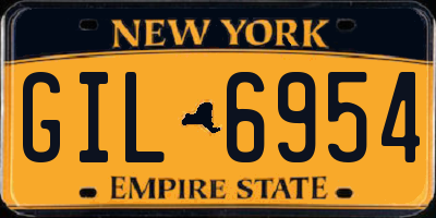 NY license plate GIL6954