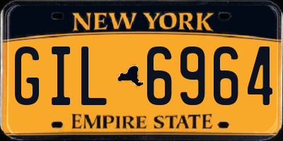 NY license plate GIL6964