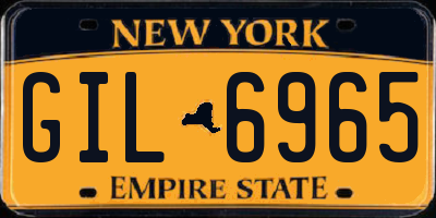 NY license plate GIL6965