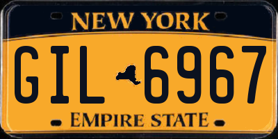 NY license plate GIL6967
