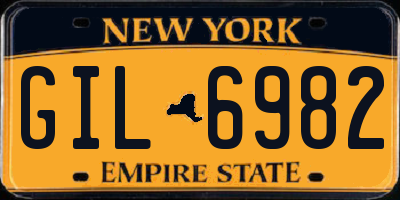 NY license plate GIL6982