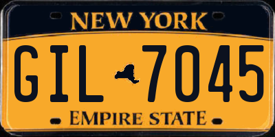 NY license plate GIL7045