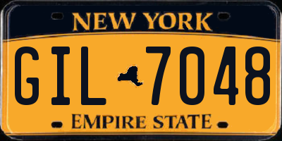 NY license plate GIL7048