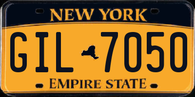 NY license plate GIL7050