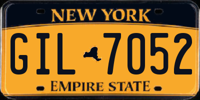 NY license plate GIL7052