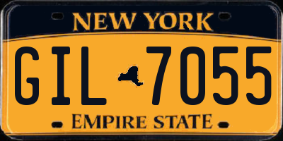 NY license plate GIL7055