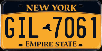 NY license plate GIL7061