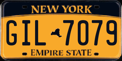 NY license plate GIL7079
