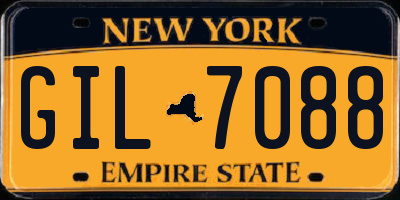 NY license plate GIL7088