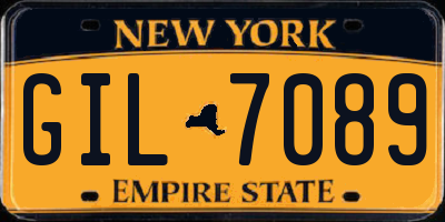 NY license plate GIL7089