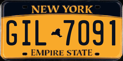 NY license plate GIL7091
