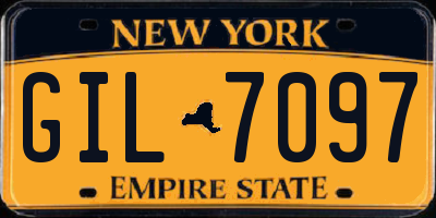 NY license plate GIL7097