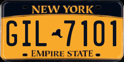 NY license plate GIL7101