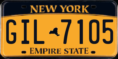 NY license plate GIL7105