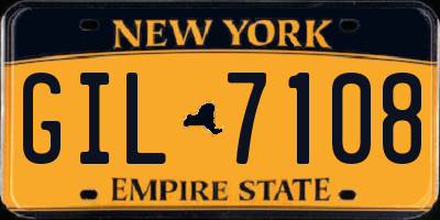 NY license plate GIL7108