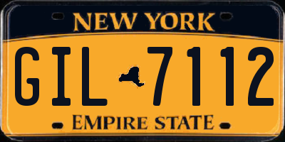 NY license plate GIL7112