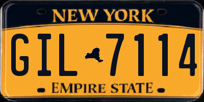 NY license plate GIL7114