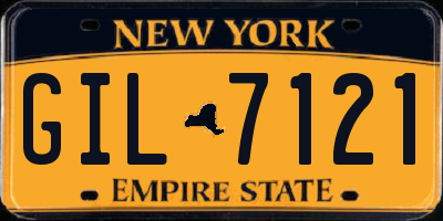 NY license plate GIL7121