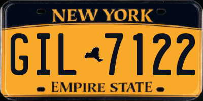 NY license plate GIL7122