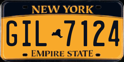 NY license plate GIL7124