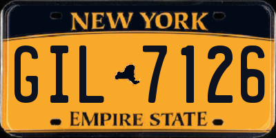 NY license plate GIL7126