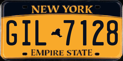 NY license plate GIL7128