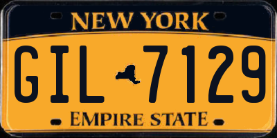NY license plate GIL7129