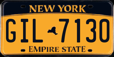 NY license plate GIL7130