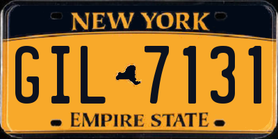 NY license plate GIL7131