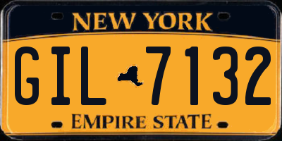 NY license plate GIL7132