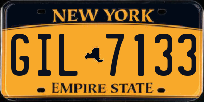 NY license plate GIL7133