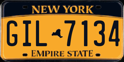 NY license plate GIL7134