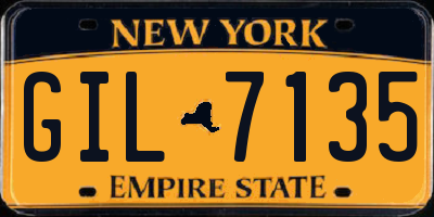 NY license plate GIL7135
