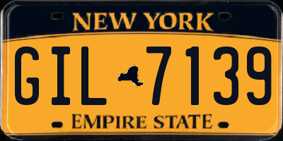 NY license plate GIL7139