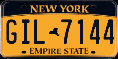 NY license plate GIL7144