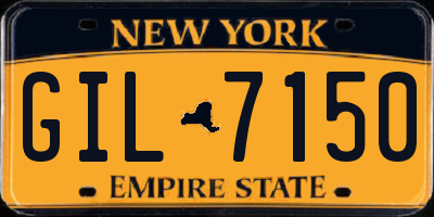 NY license plate GIL7150