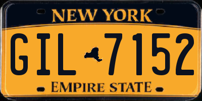 NY license plate GIL7152