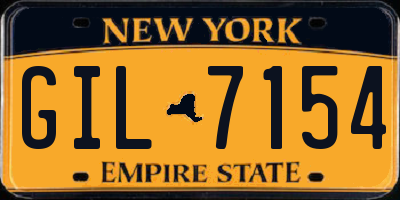 NY license plate GIL7154