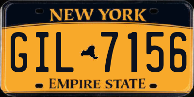 NY license plate GIL7156