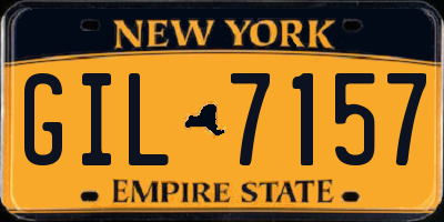 NY license plate GIL7157