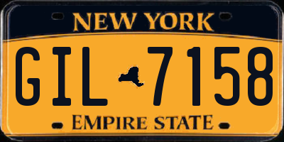 NY license plate GIL7158