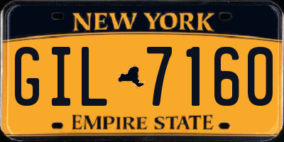 NY license plate GIL7160