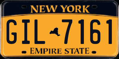 NY license plate GIL7161