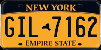 NY license plate GIL7162
