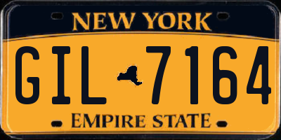 NY license plate GIL7164