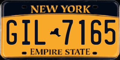NY license plate GIL7165